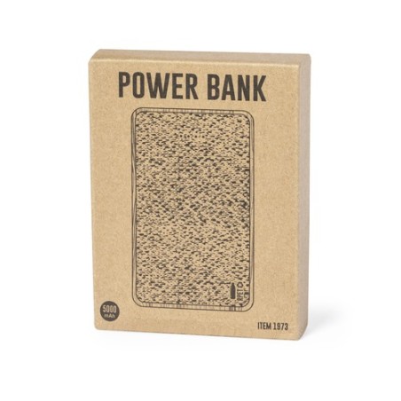 Batterie Éco-responsable Personnalisée 5000 mAh - Power Bank Bralty Matières : bambou goodies publicitaire événementiel