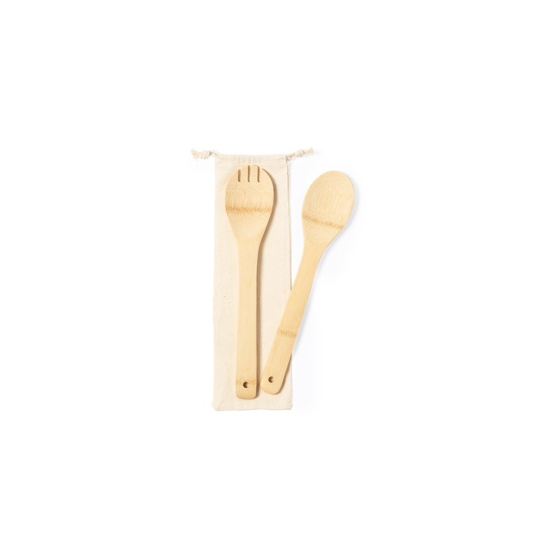 Set de Salade Éco-responsable en Bambou Personnalisé - Berter Matières : bambou personnalisable avec votre logo