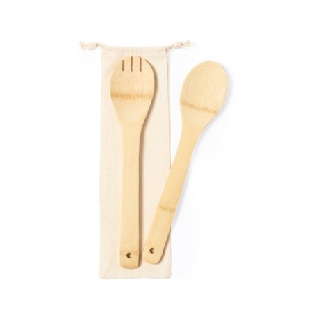 Set de Salade Éco-responsable en Bambou Personnalisé - Berter Matières : bambou personnalisable avec votre logo