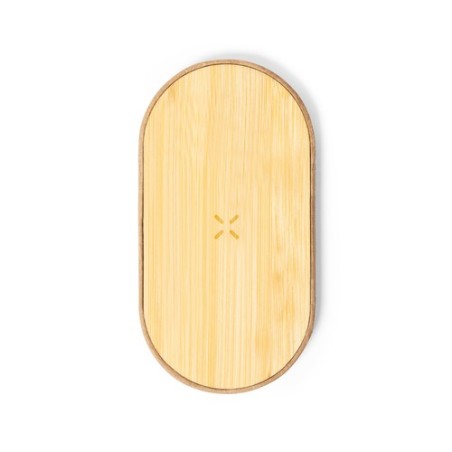 Chargeur Éco-responsable Sans Fil Personnalisé pas cher - Tedey Matières : bambou personnalisable avec votre logo