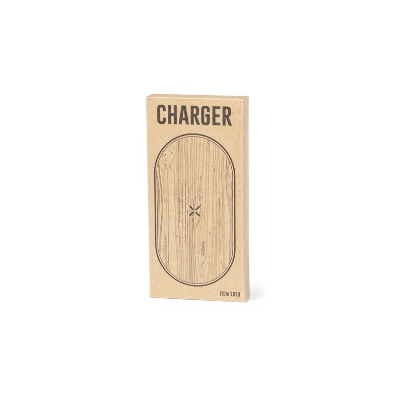 Chargeur Éco-responsable Sans Fil Personnalisé pas cher - Tedey Matières : bambou objet promotionnel éco-responsable