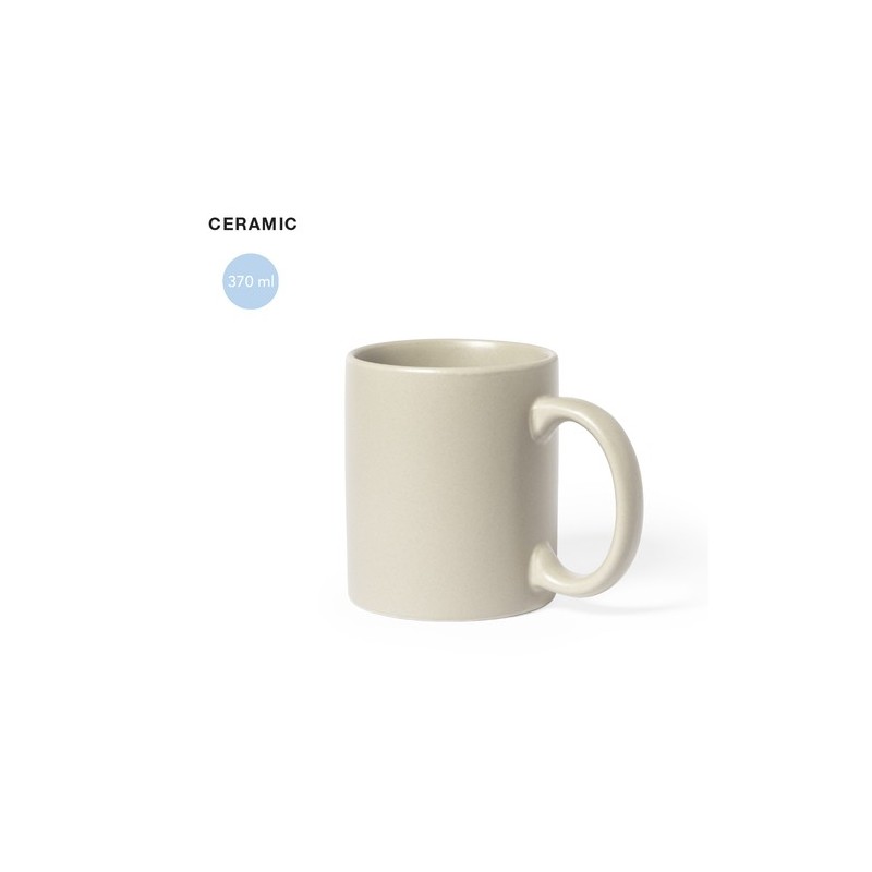 Mug en Céramique Personnalisable - Tasse Malik Matières : céramique Couleurs : naturel personnalisable avec votre logo