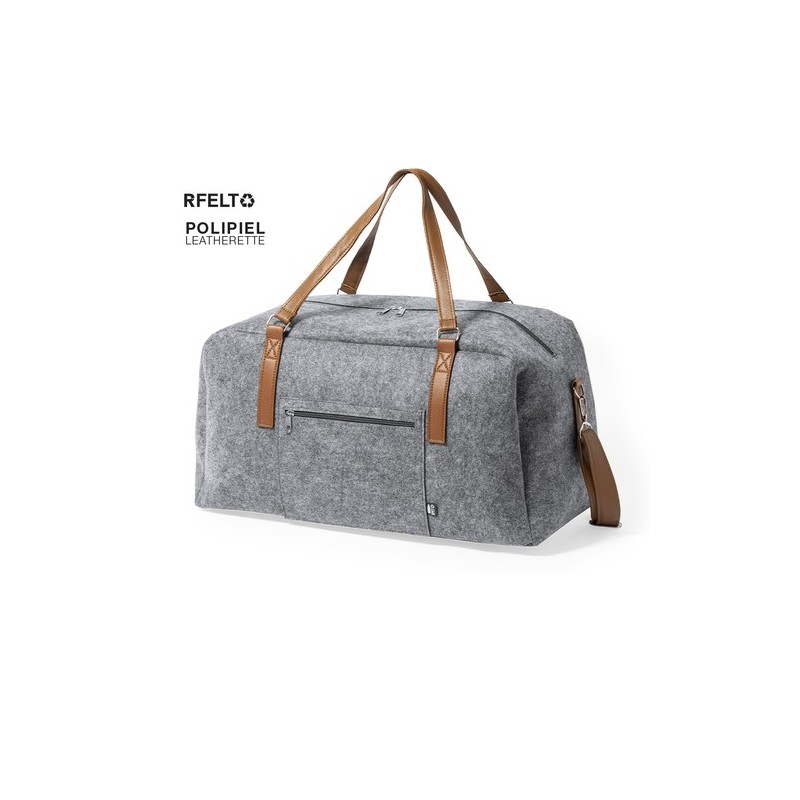 Sac de Voyage Éco-responsable Personnalisé et Chic pas cher - Denver Matières : PET recyclé Couleurs : gris personnalisable avec
