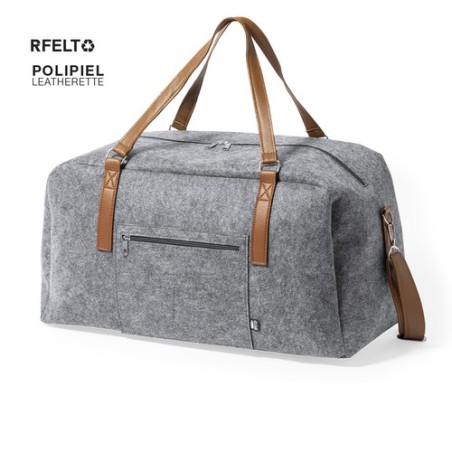 Sac de Voyage Éco-responsable Personnalisé et Chic pas cher - Denver Matières : PET recyclé Couleurs : gris personnalisable avec