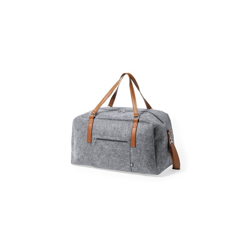 Sac de Voyage Éco-responsable Personnalisé et Chic pas cher - Denver Matières : PET recyclé Couleurs : gris goodies publicitaire