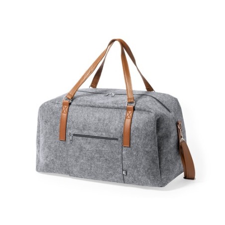 Sac de Voyage Éco-responsable Personnalisé et Chic pas cher - Denver Matières : PET recyclé Couleurs : gris goodies publicitaire