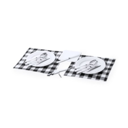 Set de Pique-Nique Éco-responsable Personnalisé Tilken Couleurs : gris Matières : polyester recyclé cadeau entreprise pas cher