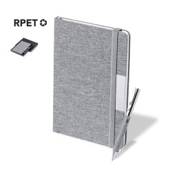Set Éco-responsable de Bloc-notes et Stylo Personnalisé Wendam Matières : métal Couleurs : gris 2