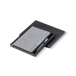 Set Éco-responsable de Bloc-notes et Stylo Personnalisé Wendam Matières : métal Couleurs : gris cadeau entreprise pas cher