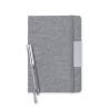 Set Éco-responsable de Bloc-notes et Stylo Personnalisé Wendam Matières : métal Couleurs : gris personnalisation rapide en Franc