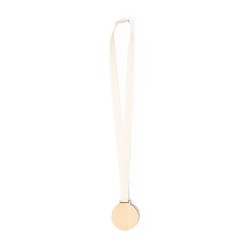 Médaille Personnalisée Éco-responsable - Guster Cadeau Matières : bois Couleurs : blanc