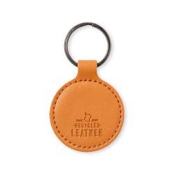 Porte-Clés Personnalisé Éco-responsable - Dontex Matières : cuir recyclé Couleurs : marron