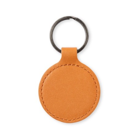Porte-Clés Personnalisé Éco-responsable - Dontex Matières : cuir recyclé Couleurs : marron cadeau entreprise pas cher