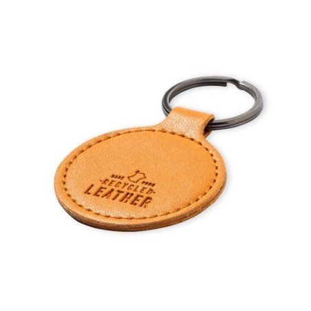Porte-Clés Personnalisé Éco-responsable - Dontex Matières : cuir recyclé Couleurs : marron goodies publicitaire événementiel