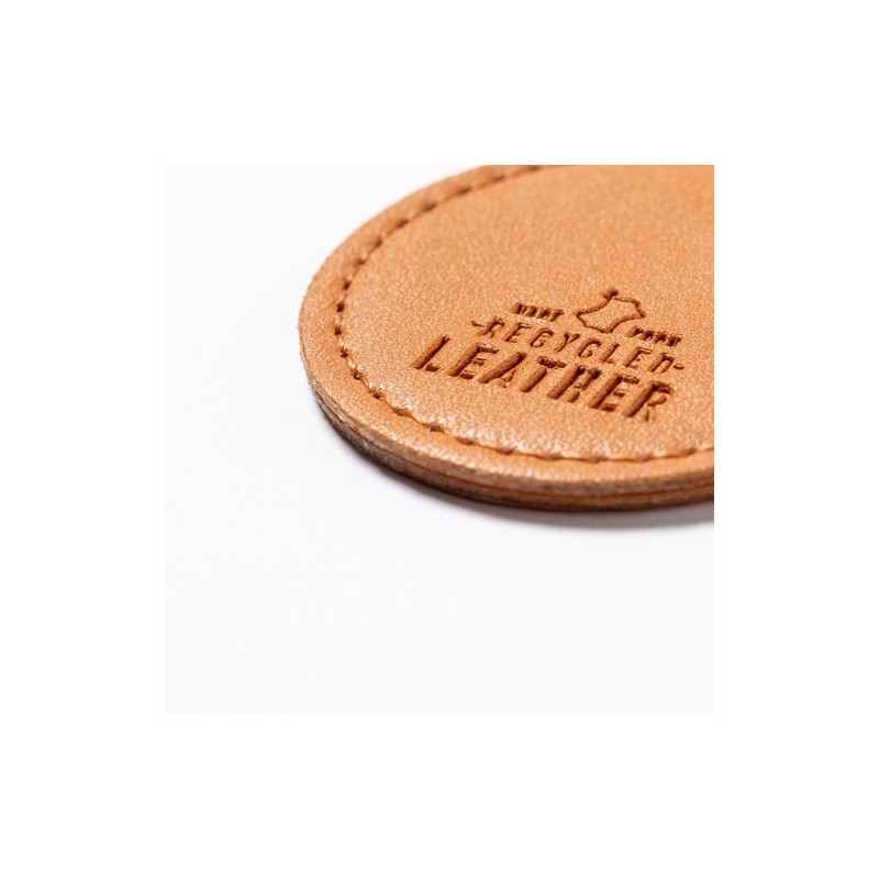 Porte-Clés Personnalisé Éco-responsable - Dontex Matières : cuir recyclé Couleurs : marron impression haute définition