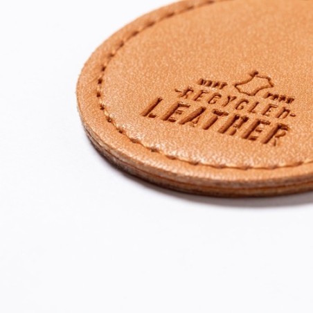 Porte-Clés Personnalisé Éco-responsable - Dontex Matières : cuir recyclé Couleurs : marron impression haute définition