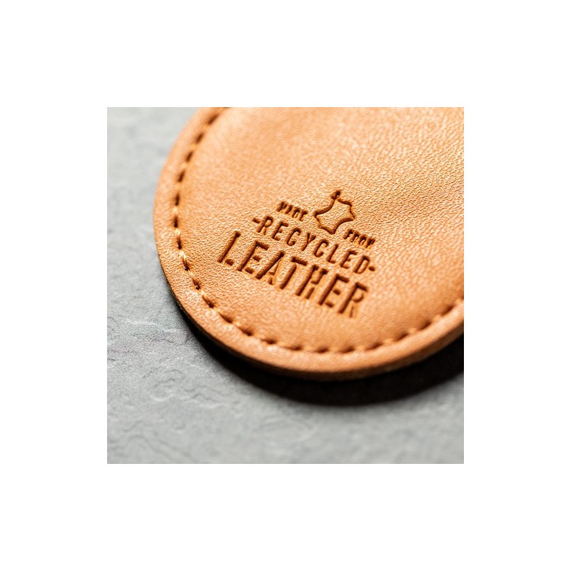 Porte-Clés Personnalisé Éco-responsable - Dontex Matières : cuir recyclé Couleurs : marron livraison express 24h 48h