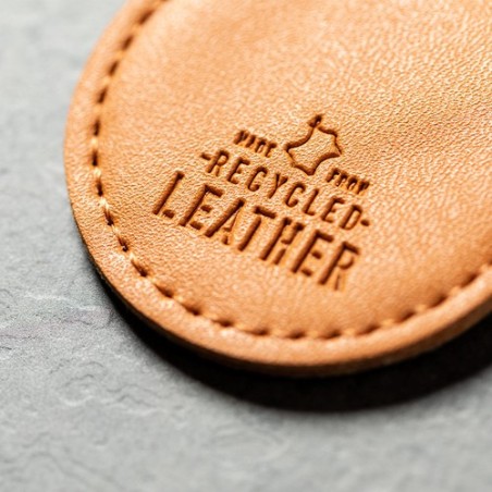 Porte-Clés Personnalisé Éco-responsable - Dontex Matières : cuir recyclé Couleurs : marron livraison express 24h 48h