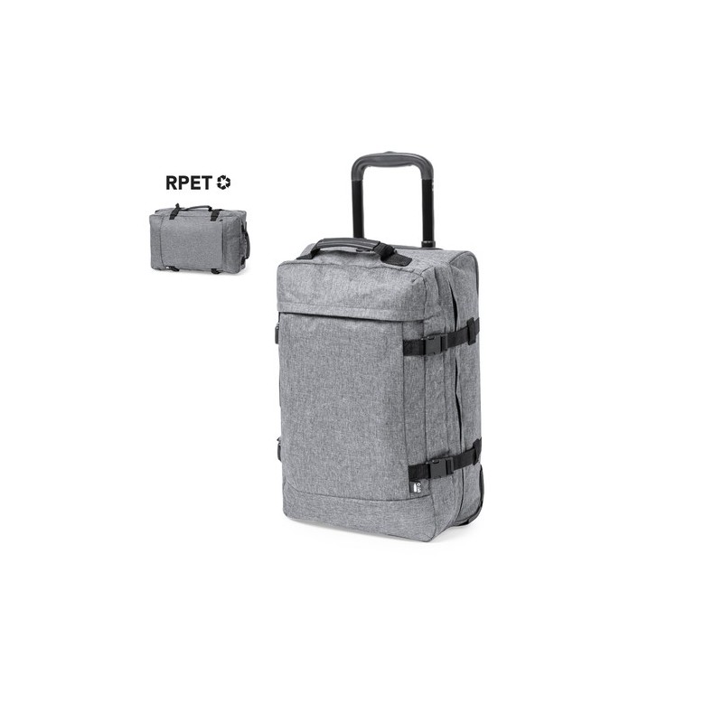 Trolley Personnalisé Publicitaire Yacman Matières : PET recyclé Couleurs : gris personnalisable avec votre logo