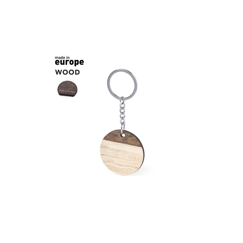 Porte-Clés Ciran en Bois Naturel - Personnalisable