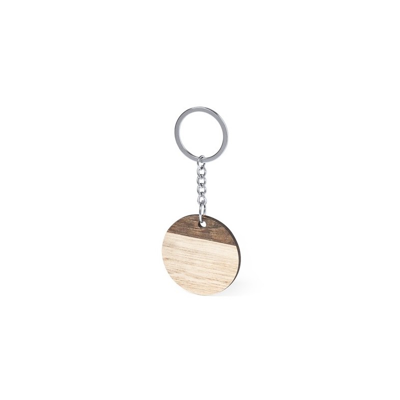Porte-Clés Ciran en Bois Naturel - Personnalisable