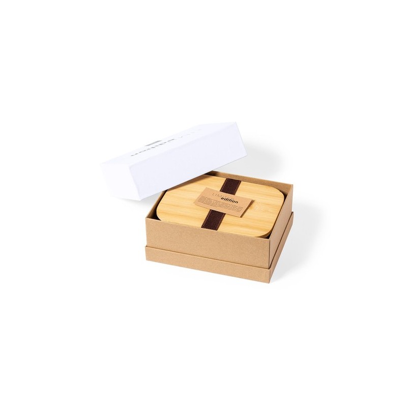 Boîte à Lunch Éco-responsable Personnalisée en Édition Limitée - Lanrok Matières : bambou marquage laser ultra précis