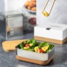 Boîte à Lunch Éco-responsable Personnalisée en Édition Limitée - Lanrok Matières : bambou objet promotionnel éco-responsable