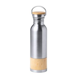 Gourde Éco-responsable et Pratique Personnalisée Gaucix Matières : bambou Couleurs : argenté