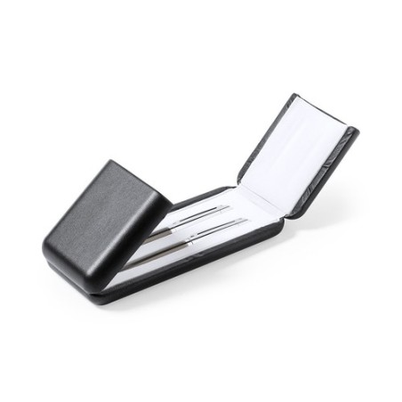 Set Premium Personnalisé de Stylo & Roller - Williams Matières : métal Couleurs : noir marquage laser ultra précis