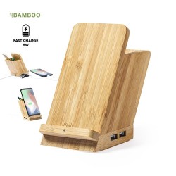Porte-Crayons Multifonction Personnalisé Économique - Bloxem Matières : bambou