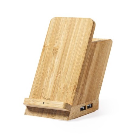 Porte-Crayons Multifonction Personnalisé Économique - Bloxem Matières : bambou personnalisable avec votre logo
