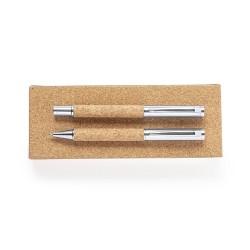 Set de Stylos et Rollers Éco-responsables Personnalisés Odegor Matières : liège 2