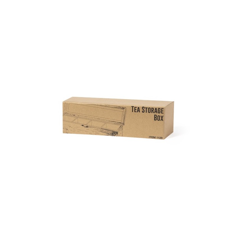 Boîte Éco-responsable et Pratique à Thé Personnalisée Zirkony Matières : bambou objet promotionnel éco-responsable