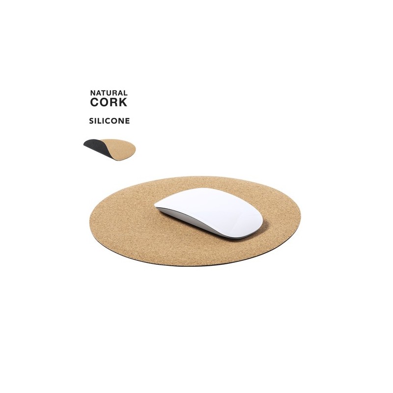 Tapis Souris Topick Circulaire en Liège Naturel
