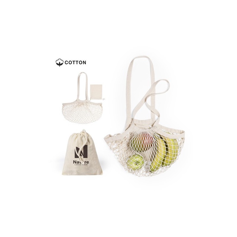 Sac Éco-responsable Pliable Personnalisé pas cher Nacry Matières : coton Couleurs : naturel personnalisable avec votre logo