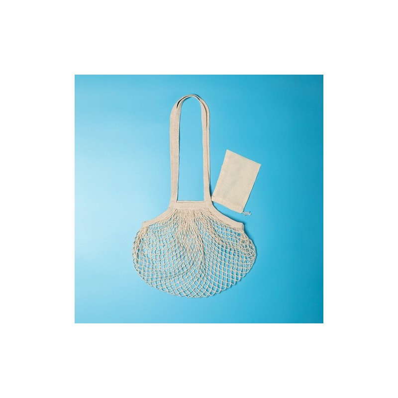Sac Éco-responsable Pliable Personnalisé pas cher Nacry Matières : coton Couleurs : naturel cadeau entreprise pas cher