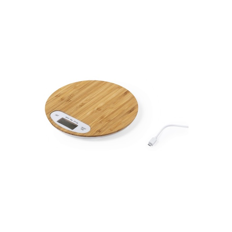 Balance Éco-responsable et Précise Personnalisée Pas Cher - Hinfex Matières : bambou marquage laser ultra précis