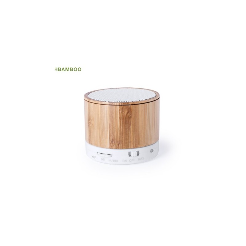 Haut-Parleur Éco-responsable Innovant Personnalisé pas cher Kaltun Matières : bambou personnalisable avec votre logo