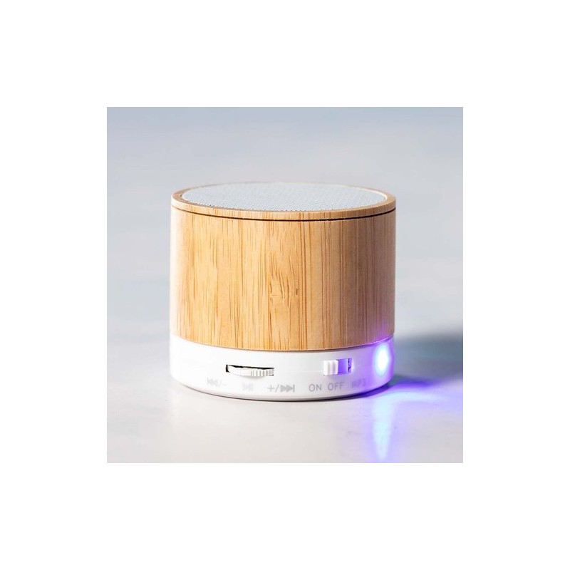 Haut-Parleur Éco-responsable Innovant Personnalisé pas cher Kaltun Matières : bambou goodies publicitaire événementiel