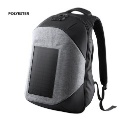 Sac à Dos Éco-responsable Personnalisé avec Chargeur USB Intégré Koneit Matières : polyester Couleurs : gris 2