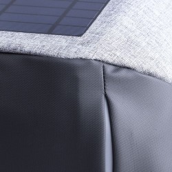 Sac à Dos Éco-responsable Personnalisé avec Chargeur USB Intégré Koneit Matières : polyester Couleurs : gris cadeau entreprise p