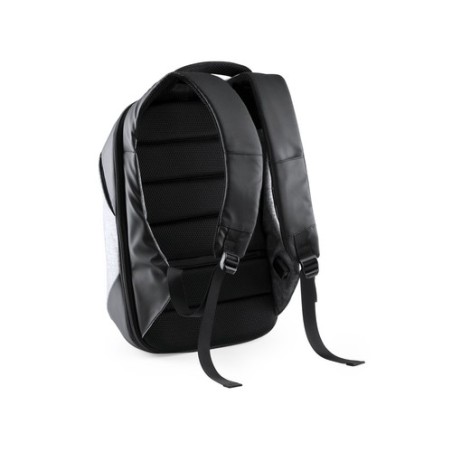 Sac à Dos Éco-responsable Personnalisé avec Chargeur USB Intégré Koneit Matières : polyester Couleurs : gris goodies publicitair