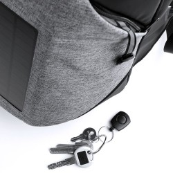 Sac à Dos Éco-responsable Personnalisé avec Chargeur USB Intégré Koneit Matières : polyester Couleurs : gris livraison express 2