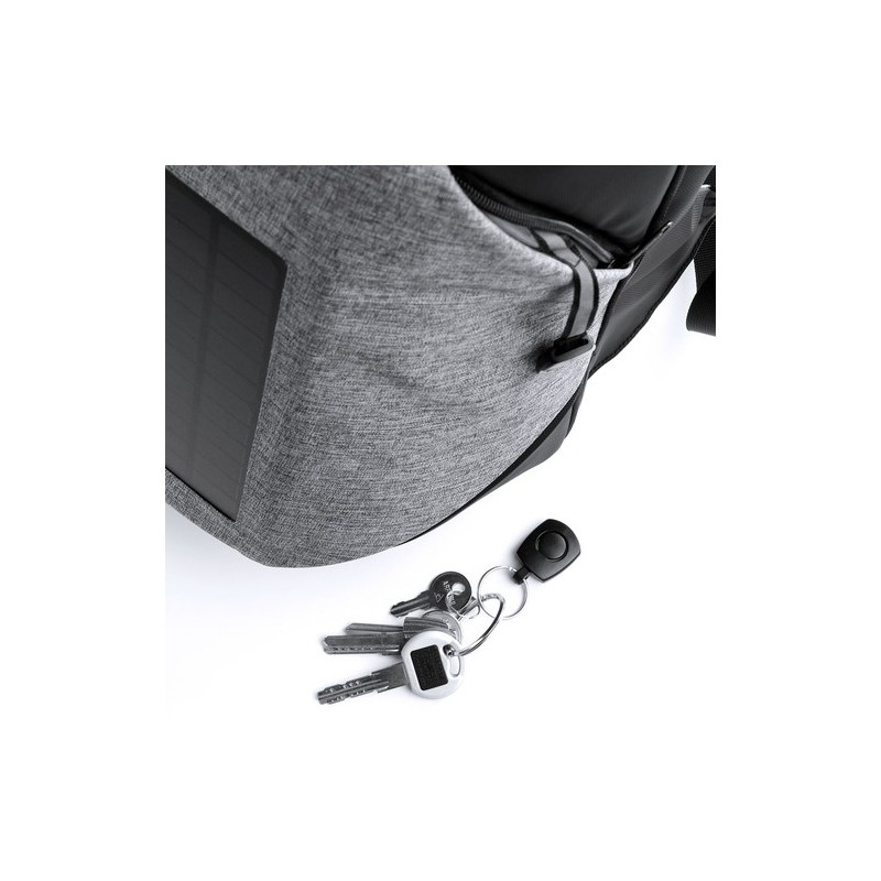 Sac à Dos Éco-responsable Personnalisé avec Chargeur USB Intégré Koneit Matières : polyester Couleurs : gris livraison express 2