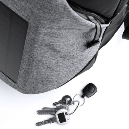 Sac à Dos Éco-responsable Personnalisé avec Chargeur USB Intégré Koneit Matières : polyester Couleurs : gris livraison express 2