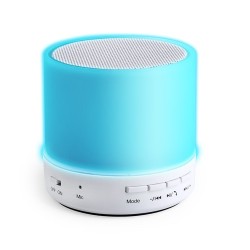 Haut-Parleur Bluetooth et LED Personnalisé pas cher - Stockel Couleurs : blanc cadeau entreprise pas cher