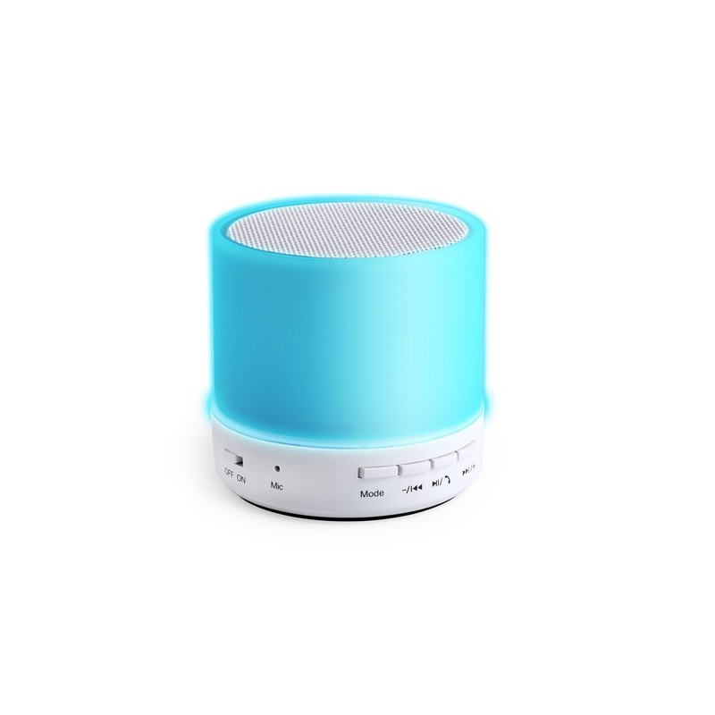 Haut-Parleur Bluetooth et LED Personnalisé pas cher - Stockel Couleurs : blanc cadeau entreprise pas cher