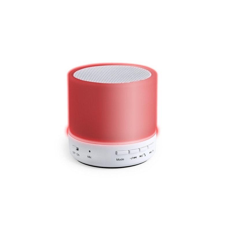 Haut-Parleur Bluetooth et LED Personnalisé pas cher - Stockel Couleurs : blanc goodies publicitaire événementiel
