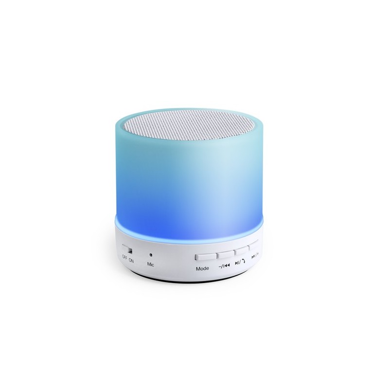 Haut-Parleur Bluetooth et LED Personnalisé pas cher - Stockel Couleurs : blanc marquage laser ultra précis