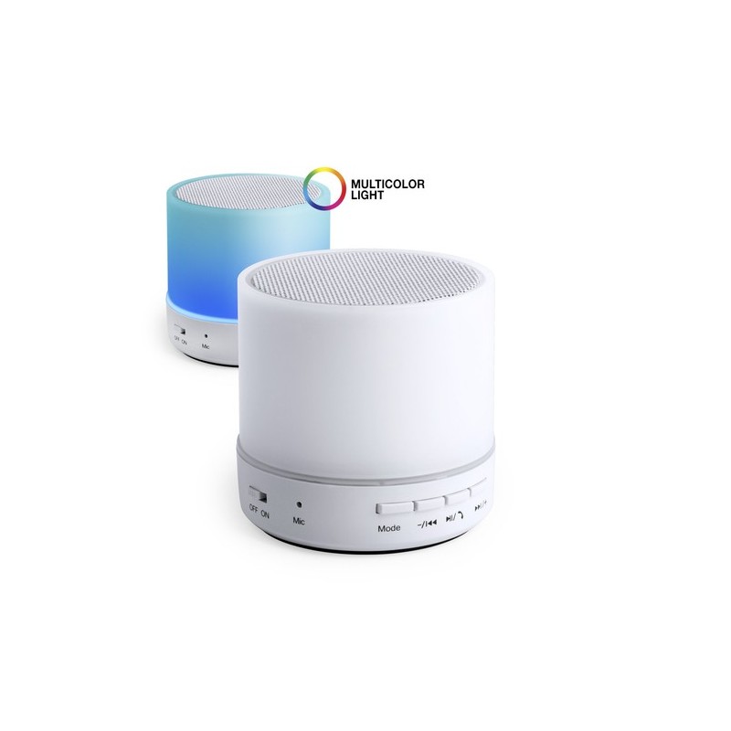 Haut-Parleur Bluetooth et LED Personnalisé pas cher - Stockel Couleurs : blanc livraison express 24h 48h